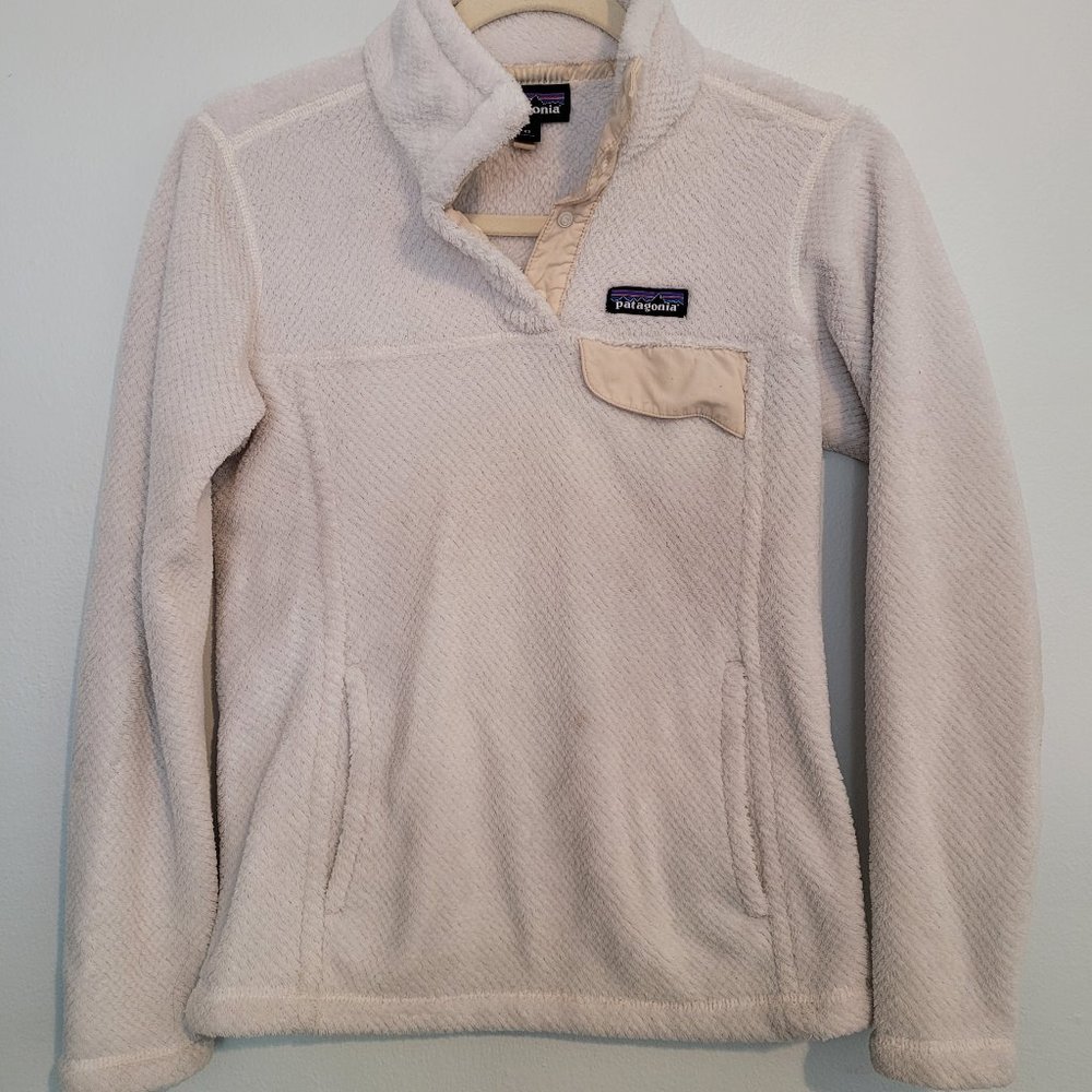 Patagonia Snap Pullover Fleece White (XS)